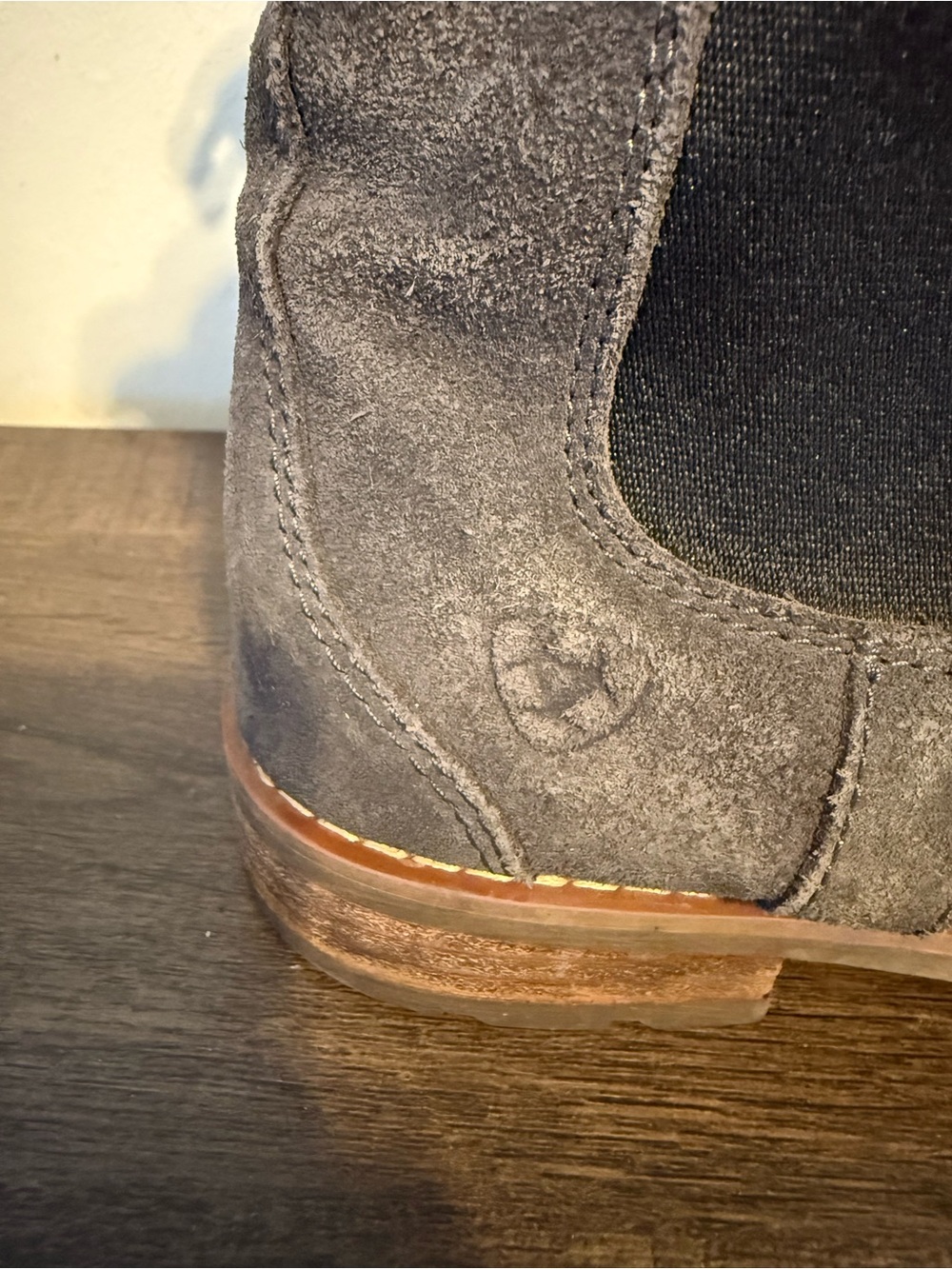 Ariat Women's Wexford Chelsea Boots in Slate Suede - Picture 4 of 6
